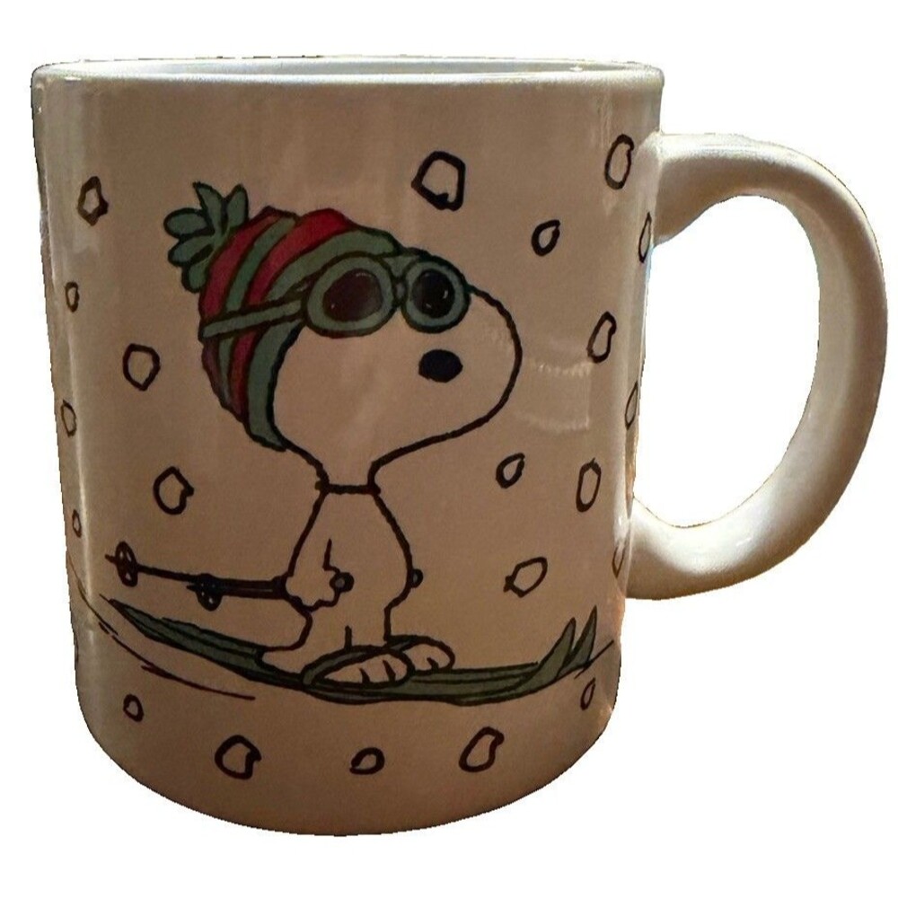 Snoopy Peanuts Skiing Snoopy Coffee Mug 16oz. Zrike Brands – Winter Snow 2025
